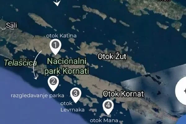 Kornati map